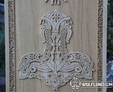 Mj Llnir Wall Decoration Plaquette X Cm Holzfiguren Holzprodukte