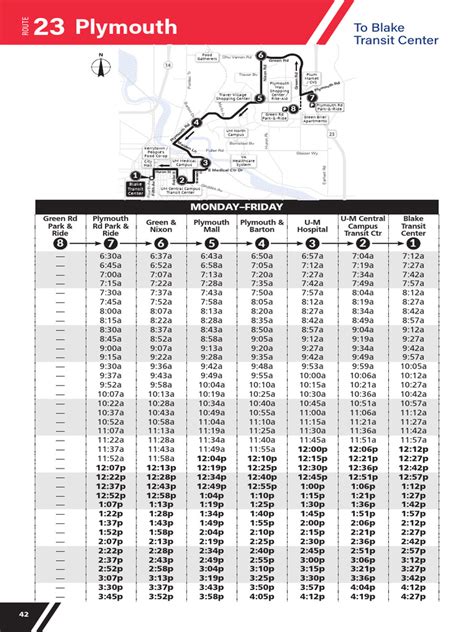 Route 23 Bus Timetable | PDF