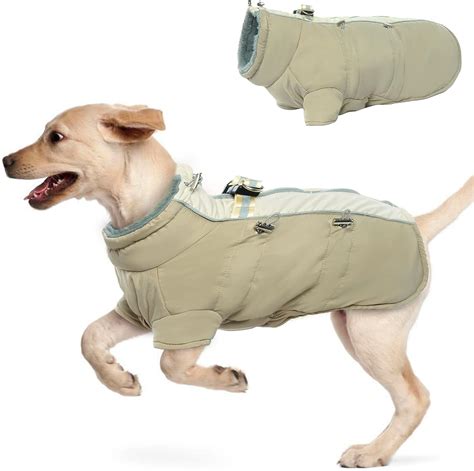 Hjyokuso Wasserdichter Hundemantel Winter Warme Jacke Hundejacken für