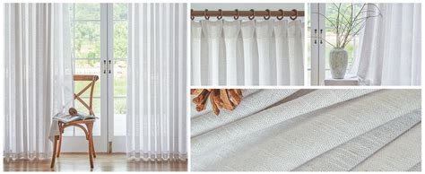 Amazon HUTO White Light Filtering Sheer Pinch Pleated Curtains 90