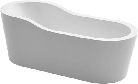 Акриловая ванна BelBagno BB65-1750 отдельностоящая, овальная, объем 280 ...