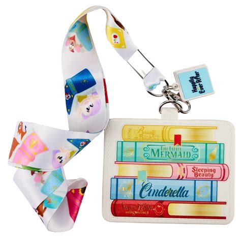 Disney Princess Books Classics Loungefly Cardholder Lanyard Disney