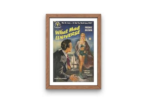 Sci-fi Fantasy Wall Art Pulp Cover Print Science Fiction What Mad ...