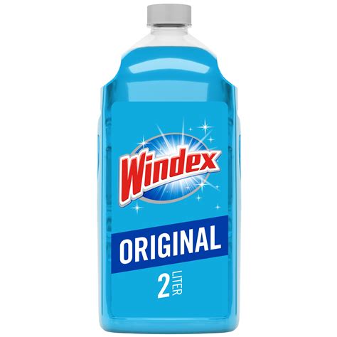 Windex Glass Cleaner Refill Original Blue 2 L