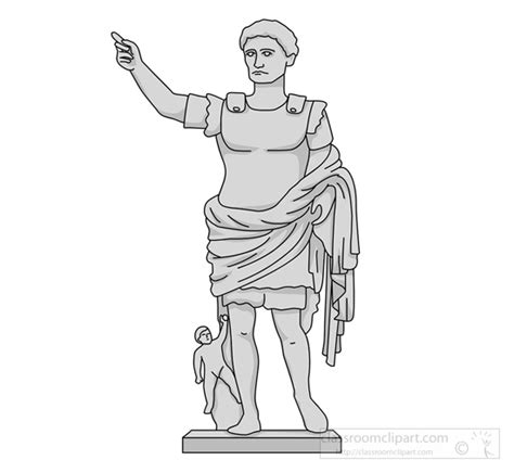 Ancient Rome Clipart- roman-emperor-augustus-statue-ancient-rome ...