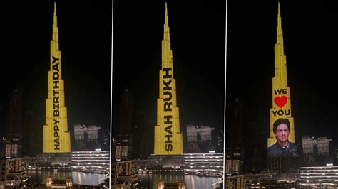 Agency News Burj Khalifa Lights Up To Honour Shah Rukh Khan On His