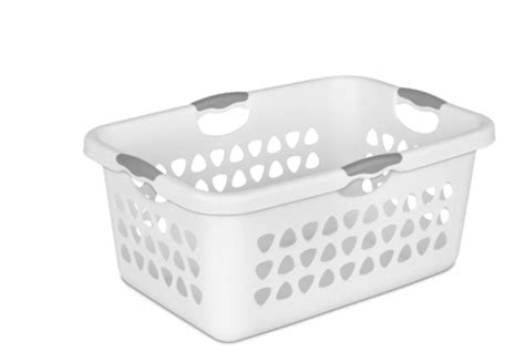 Sterilite 2 Bushel Ultra Laundry Basket Plastic Comfort Grip Handles