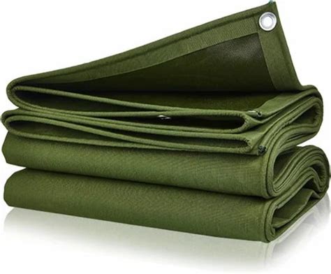 Pvc Coated Green Canvas Tarpaulin Sheets Thickness Mm At Sq Ft