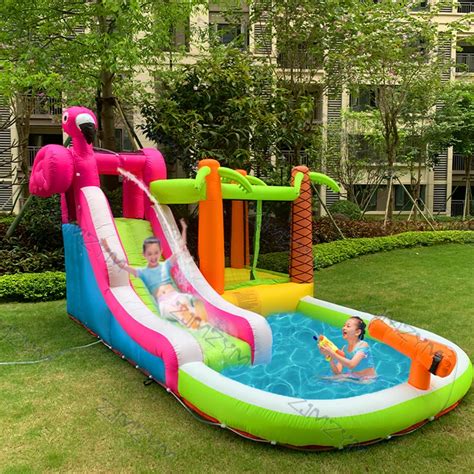 Trampol N Inflable XF082 Para Ni Os Castillo Inflable De PVC Con Tobog