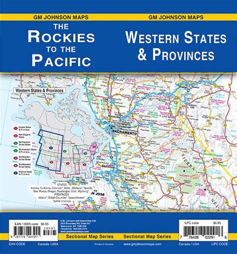 Western States & Provinces Sectional Cover 2023 - GM Johnson Maps