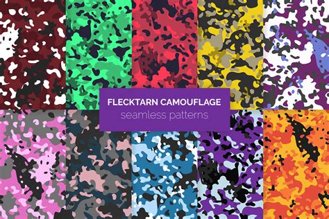 Flecktarn Camo Seamless Patterns Graphic By 3ydesign · Creative Fabrica