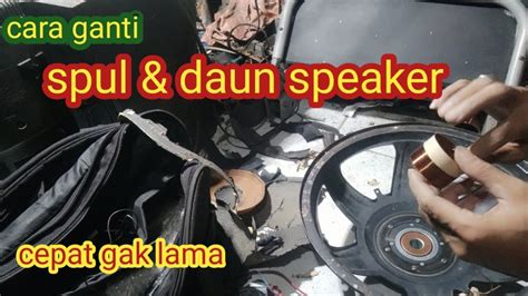 Cara Ganti Spul Dan Daun Speaker Acr Youtube