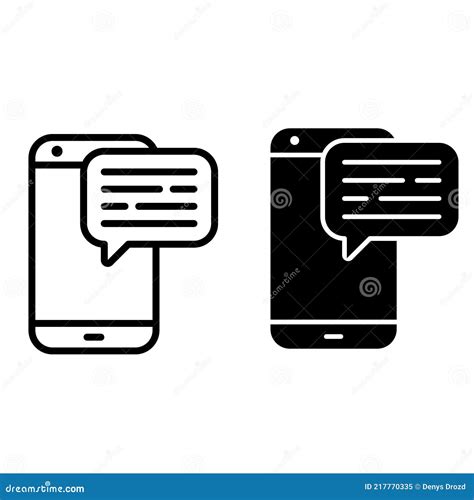 Jeu Vectoriel D'icônes Sms. Collection De Panneaux D'illustration De