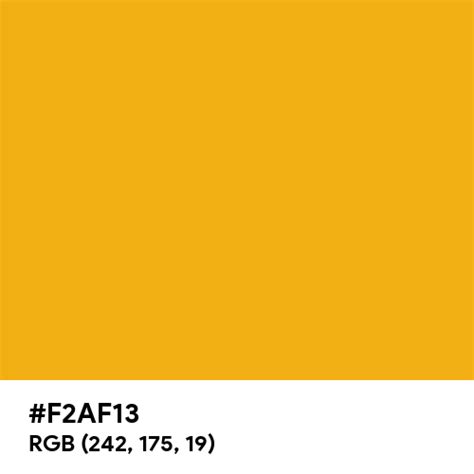 Yellow Orange color hex code is #F2AF13