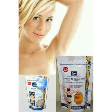 Jual YOKO WHITENING SPA SALT FOR ARMPIT DAN BIKINI AREA Shopee Indonesia