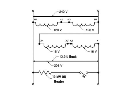 Bucking Transformer Schematic Voltage Boost Transformer Sche