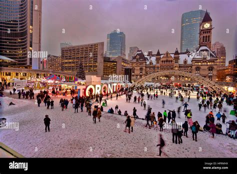 Toronto City Hall Skating party at Nathan Phillips Square and Cavalcade ...