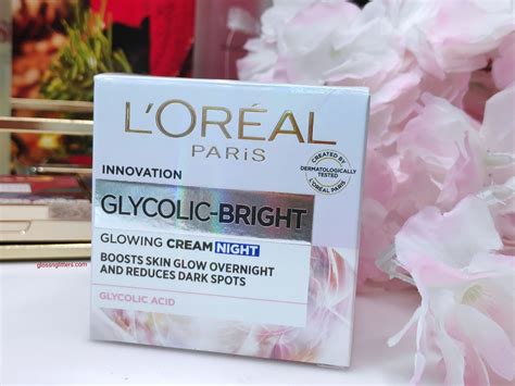 New L Oreal Paris Glycolic Bright Glowing Night Cream Review