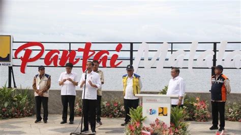 Presiden Jokowi Resmikan Penataan Kawasan Pariwisata Pantai Malalayang