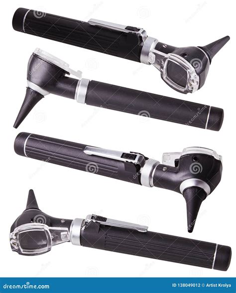 Medical Otoscope Used by ENT Doctor for Ear Examination. Stock Photo