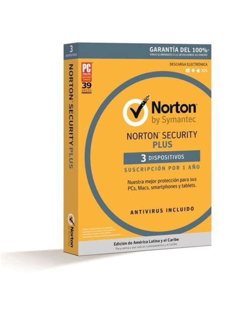 Norton Security Plus 3 Dispositivos 1 Año Coppel