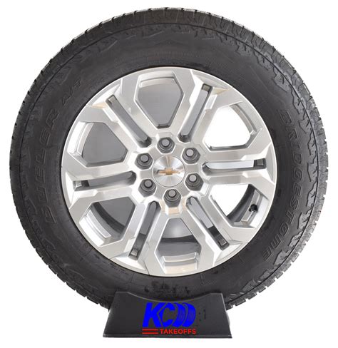 20" NEW CHEVY TAHOE SUBURBAN SILVERADO SILVER OEM wheels rims tires ...