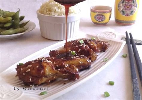 Resep Oriental Chicken Wings Oleh Carolina Cookpad