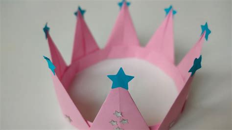 Origami Paper Crown 👑 Diy How To Make Crown With Paper Youtube