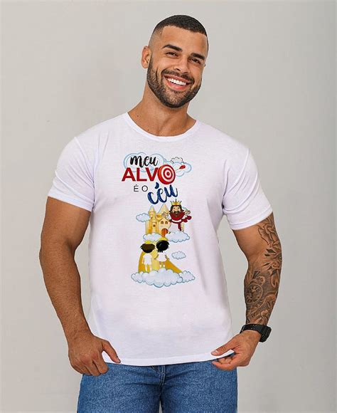 Camiseta Masculina Polielastano Meu alvo é o céu Fênix Tshirts