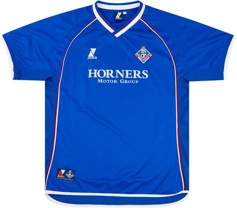 Oldham Athletic Home Football Shirt 2005 2006 Sponsored By Carlotti