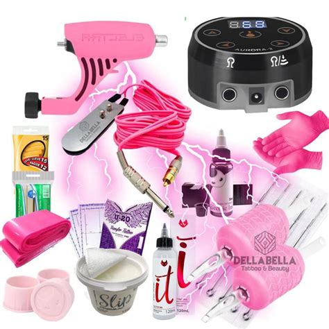 Kit Electra Pop Aurora Tattoo Tatuagem Electric Ink Kit Tatuagem