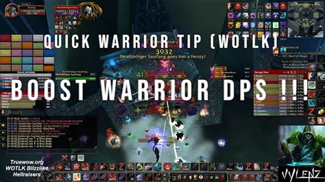 Quick Tip To Boost Warrior Dps With Indestructible Potion Fury