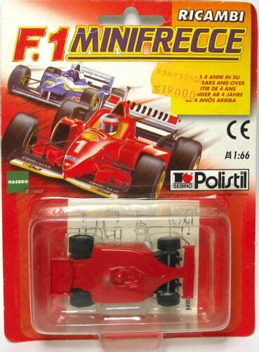 Rare 1990 POLISTIL Hasbro Italy RARE HO Slot Car F 1 FERRARI 1 Italian