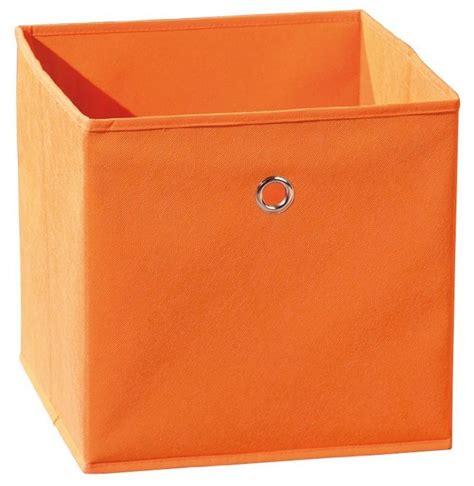 Boîte de rangement pliable tissu orange Peggy LesTendances fr