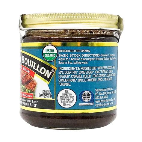 Organic Reduced Sodium Roasted Beef Bouillon Base 8 Oz At Whole Foods Market