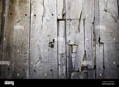 Old Broken Wooden Door Wood Texture Detail Stock Photo Alamy