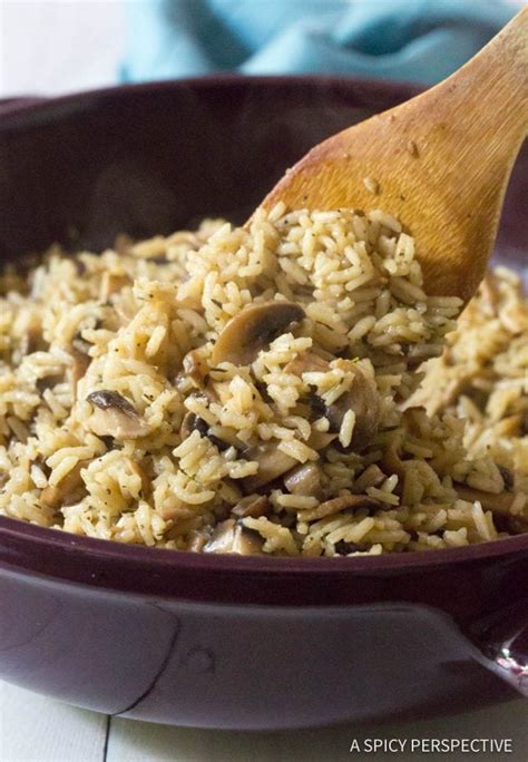 Mushroom Rice Pilaf A Spicy Perspective