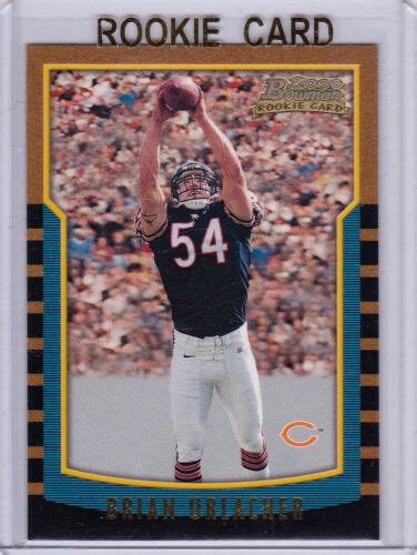 Brian Urlacher Rookie Card Bowman Rc Chicago Bears Football Ebay