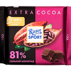 Шоколад горький "Ritter Sport", 100г 9116306 купить в Минске | цены ...
