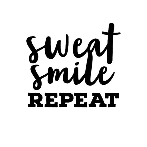 Sweat Smile Repeat Decal Sweat Smile Repeat Workout