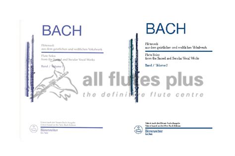 Js Bach Flute Solos From Sacred And Secular Works