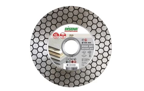 Distar 7D Edge dry Deimantinis diskas plytelių pjovimui ir šlifavimui 125mm
