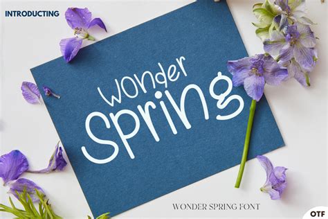 Wonder Spring Font By Vividdoodle · Creative Fabrica