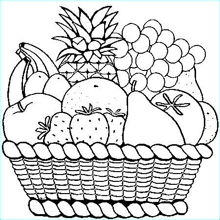 Corbeille De Fruits Dessin Beau Photographie Coloriage Dessin Corbeille