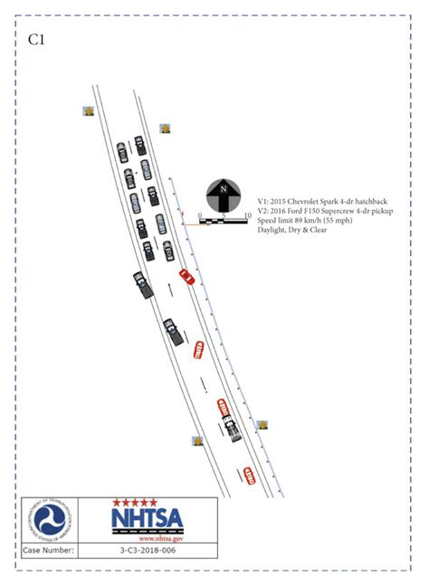 Crash Scene Diagram For Each Scenario A C1 B C2 C C3 D C4