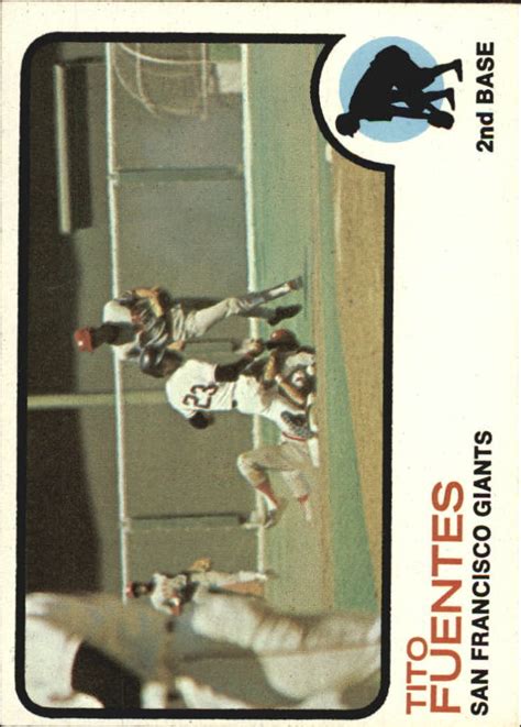 1973 Topps San Francisco Giants Baseball Card 236 Tito Fuentes EX MT