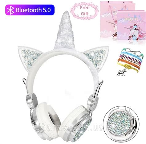 Навушники Bluetooth бездротові зі стразами, навушники бездротові для ...