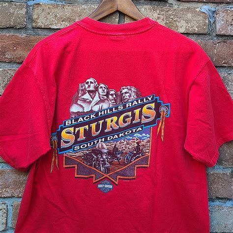 Vintage Hd Sturgis 1998 Black Hills T Shirt Sz L Depop