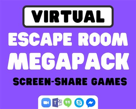 Virtual Escape Room Played on Zoom Microsoft Teams Skype - Etsy