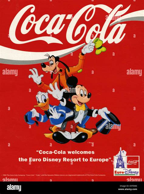 1990s UK Coca Cola Magazine Advert Stock Photo Alamy